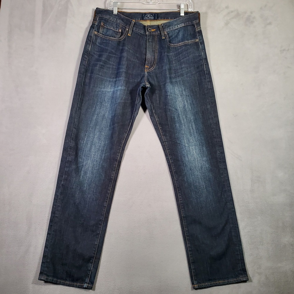 Lucky Brand 410 Athletic Fit Jeans Mens 32x32 Blue Dark Wash Denim Americana